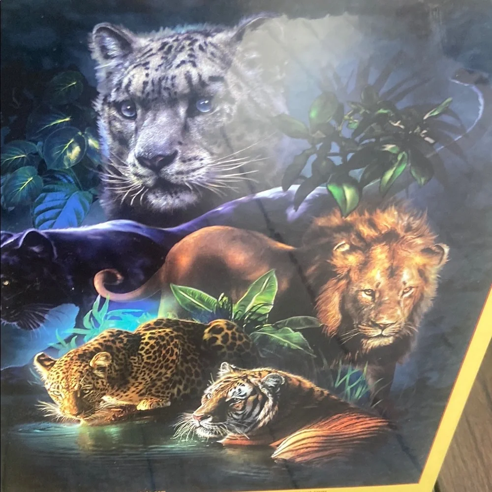 Big Cat Prowess Jigsaw Puzzle - 1000 Piece - Yellow
